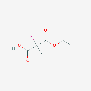 3-Ethoxy-2-fluoro-2-methyl-3-oxopropanoic acid