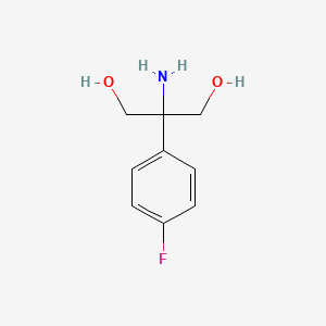 molecular formula C9H12FNO2 B8398592 2-Amino-2-(4-fluorophenyl)propane-1,3-diol 