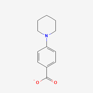 molecular formula C12H14NO2- B8398600 4-Piperidinobenzoate 