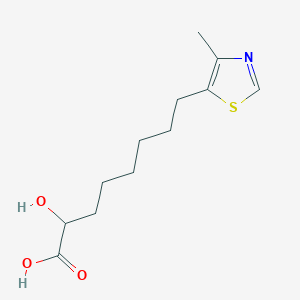 2-Hydroxy-8-(4-methylthiazol-5-yl)octanoic acid