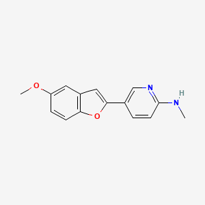 [5-(5-Methoxy-benzofuran-2-yl)-pyridin-2-yl]-methylamine