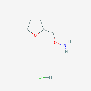 molecular formula C5H12ClNO2 B8398665 O-[(oxolan-2-yl)methyl]hydroxylamine hydrochloride 
