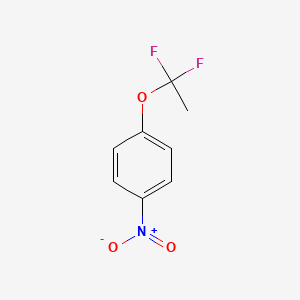 molecular formula C8H7F2NO3 B8398780 Benzene, 1-(1,1-difluoroethoxy)-4-nitro- 