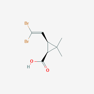 molecular formula C8H10Br2O2 B8398788 cis-3-(2,2-Dibromovinyl)-2,2-dimethylcyclopropane-1-carboxylic acid 