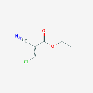molecular formula C6H6ClNO2 B8398823 Ethyl(chloromethylene)cyanoacetate 