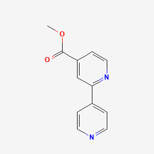 molecular formula C12H10N2O2 B8398889 Methyl 2-(pyridin-4-yl)pyridine-4-carboxylate 