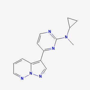 N-Cyclopropyl-N-methyl-4-pyrazolo[1,5-b]pyridazin-3-yl-2-pyrimidinamine