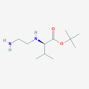 molecular formula C11H24N2O2 B8398988 t-butyl (R)-2-(2-aminoethylamino)-3-methylbutyrate 