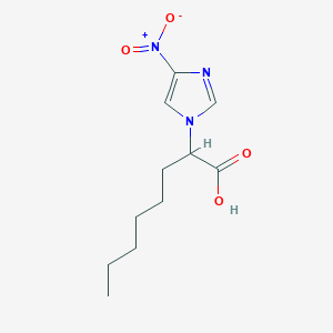 2-(4-nitro-1H-imidazol-1-yl)octanoic acid