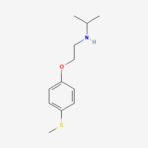 molecular formula C12H19NOS B8399067 N-(1-Methylethyl)-2-[4-(methylthio)phenoxy]ethanamine 