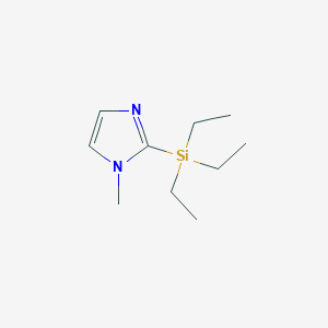 molecular formula C10H20N2Si B8399086 1-methyl-2-(triethylsilyl)-1H-imidazole 