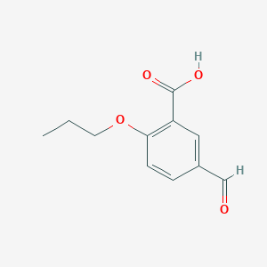 molecular formula C11H12O4 B8399097 5-Formyl-2-propoxybenzoic acid 