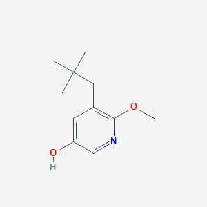 6-Methoxy-5-neopentylpyridin-3-ol