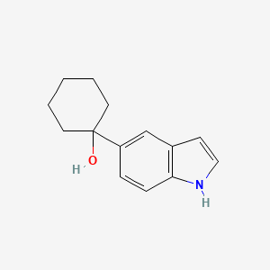 molecular formula C14H17NO B8399129 1-(1H-Indol-5-yl)cyclohexanol CAS No. 262593-62-4