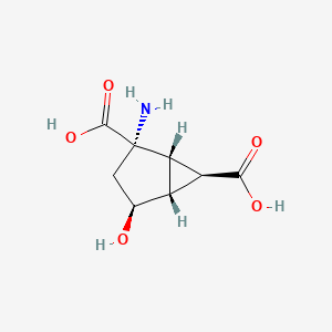 molecular formula C8H11NO5 B8399157 (1S*,2S*,4S*,5R*,6R*)-2-Amino-4-hydroxybicyclo[3.1.0]hexane-2,6-dicarboxylic Acid 