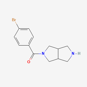 molecular formula C13H15BrN2O B8399164 (4-Bromo-phenyl)-(hexahydro-pyrrolo[3,4-c]pyrrol-2-yl)-methanone 