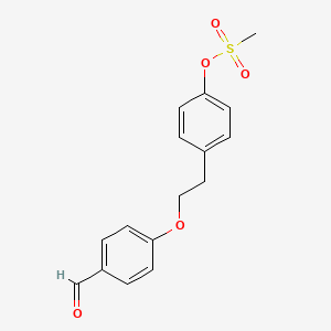 4-[2-(4-Formylphenoxy)ethyl]phenyl methanesulfonate