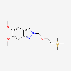 5,6-Dimethoxy-2-((2-(trimethylsilyl)ethoxy)methyl)-2H-indazole