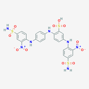 molecular formula C24H21N7O11S3 B083994 Acid brown 248 CAS No. 12239-00-8