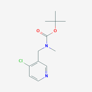 molecular formula C12H17ClN2O2 B8399478 Tert-butyl (4-chloro-3-pyridinyl)methyl(methyl)carbamate 