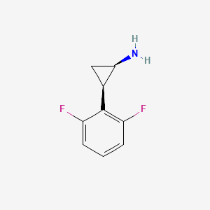 molecular formula C9H9F2N B8399620 Cis-2-(2,6-difluorophenyl)cyclopropan-1-amine 