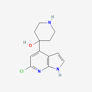 4-(6-chloro-1H-pyrrolo[2,3-b]pyridin-4-yl)piperidin-4-ol