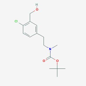 [2-(4-Chloro-3-hydroxymethyl-phenyl)-ethyl]-methyl-carbamic acid tert-butyl ester