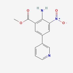 2-Amino-3-nitro-5-pyridin-3-yl-benzoic acid methyl ester