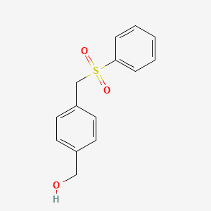 [4-(Benzenesulfonylmethyl)phenyl]methanol