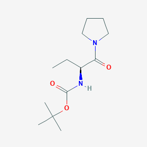 (S)-tert-butyl 1-oxo-1-(pyrrolidin-1-yl)butan-2-ylcarbamate