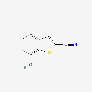 4-Fluoro-7-hydroxy-benzothiophene-2-carbonitrile