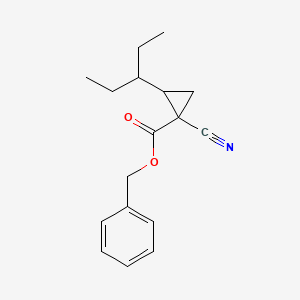 1-Cyano-2-(1-ethyl-propyl)-cyclopropanecarboxylic acid benzyl ester