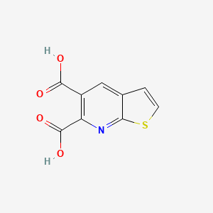 molecular formula C9H5NO4S B8399725 Thieno[2,3-b]pyridine-5,6-dicarboxylic acid 