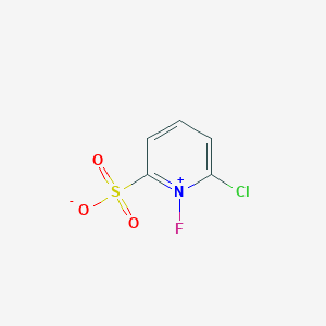 molecular formula C5H3ClFNO3S B8399792 N-fluoro-2-chloropyridinium-6-sulfonate 
