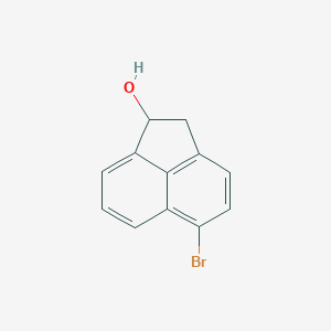 molecular formula C12H9BrO B8399799 5-Bromo-1-acenaphthenol 