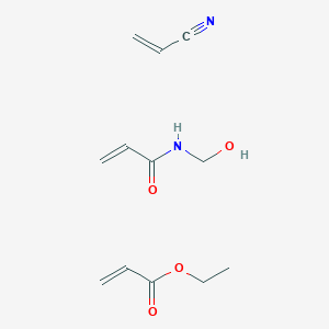 molecular formula C12H18N2O4 B8399812 ethyl acrylate acrylonitrile N-methylol acrylamide CAS No. 29013-35-2
