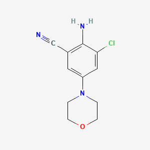2-Amino-3-chloro-5-morpholin-4-yl-benzonitrile