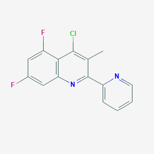 4-Chloro-5,7-difluoro-3-methyl-2-(pyridin-2-yl)quinoline