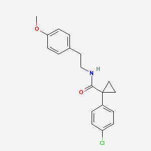 1-(4-chlorophenyl)-N-[2-(4-methoxyphenyl)ethyl]cyclopropanecarboxamide
