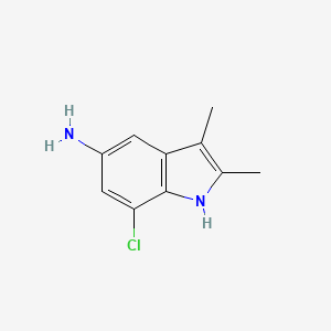 5-Amino-7-chloro-2,3-dimethylindole