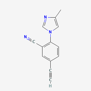 5-Ethynyl-2-(4-methyl-1h-imidazol-1-yl)benzonitrile
