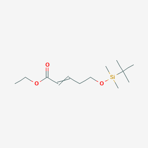 Ethyl 5-[tert-butyl(dimethyl)silyl]oxypent-2-enoate
