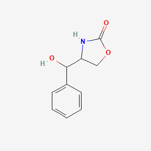 molecular formula C10H11NO3 B8400009 4-(alpha-Hydroxybenzyl)-oxazolidin-2-one 