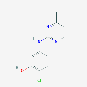 molecular formula C11H10ClN3O B8400036 2-Chloro-5-(4-methylpyrimidin-2-ylamino)phenol 