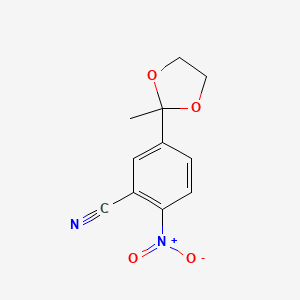 2-(3-Cyano-4-nitrophenyl)-2-methyl-1,3-dioxolane