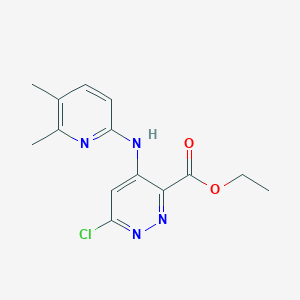 Ethyl 6-chloro-4-(5,6-dimethylpyridin-2-ylamino)pyridazine-3-carboxylate