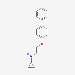 molecular formula C17H19NO B8400196 N-[2-(biphenyl-4-yloxy)ethyl]cyclopropanamine 