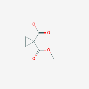 molecular formula C7H9O4- B8400224 Monoethyl 1,1-cyclopropanedicarboxylate 