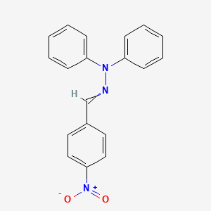 molecular formula C19H15N3O2 B8400289 p-nitrobenzaldehyde-N,N-diphenylhydrazone 
