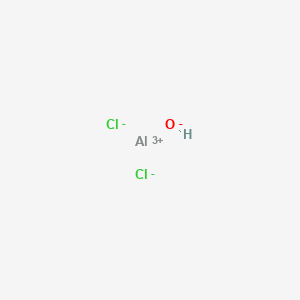 molecular formula AlCl2H2O B084003 Aluminum dichloride hydroxide CAS No. 14215-15-7